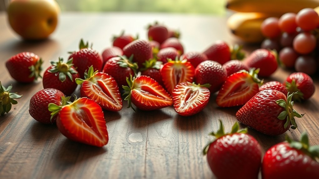 strawberries are low calorie fruits