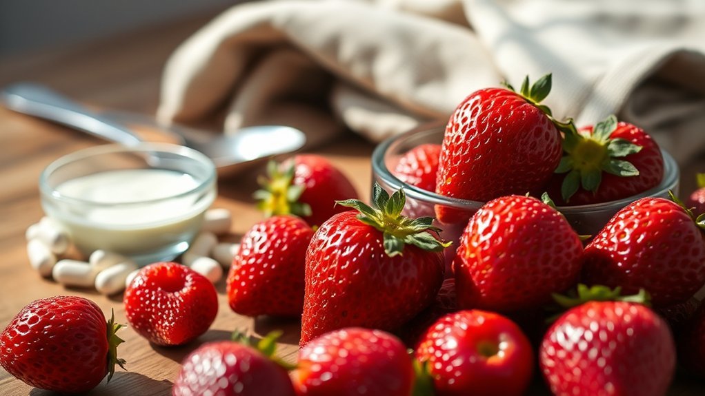strawberries beneficial for gout