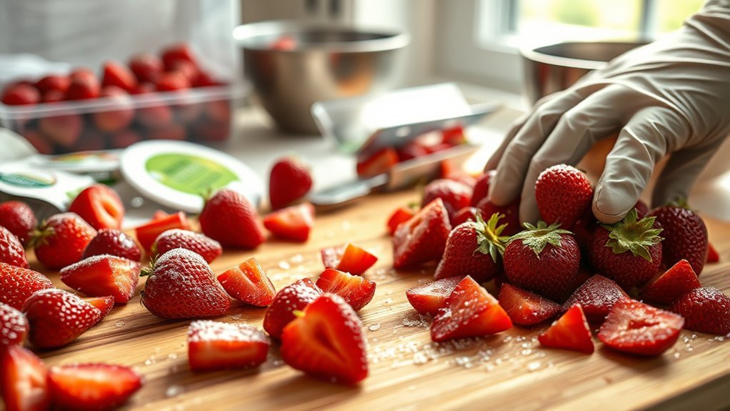 strawberries can cause contamination