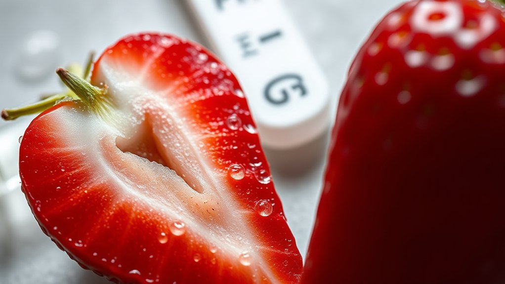 strawberries have mild acidity