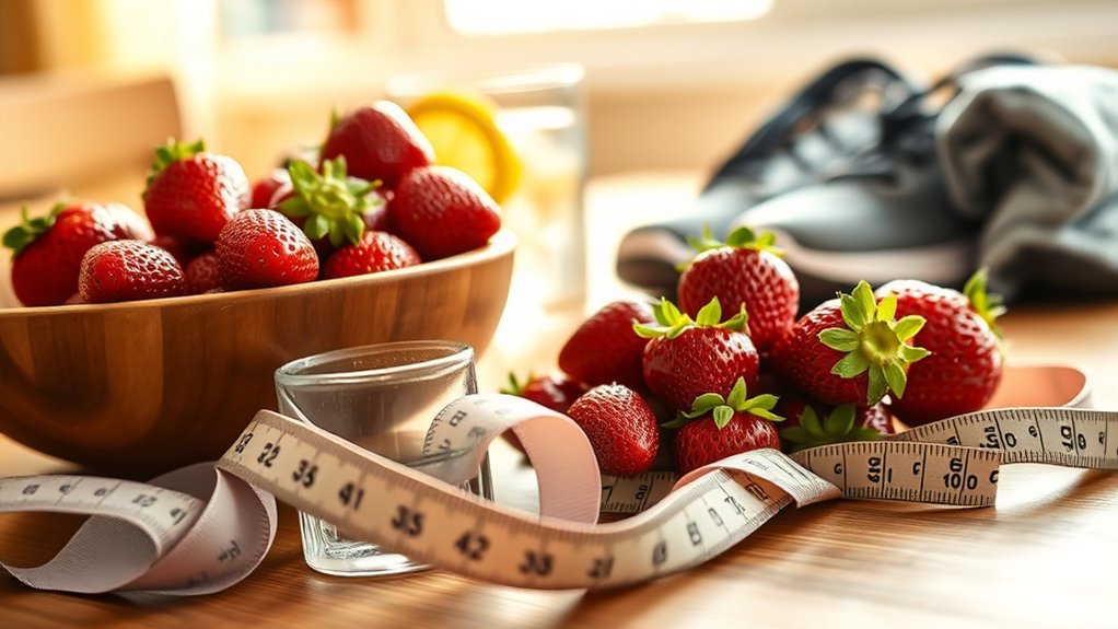 strawberries low calorie high fiber snack