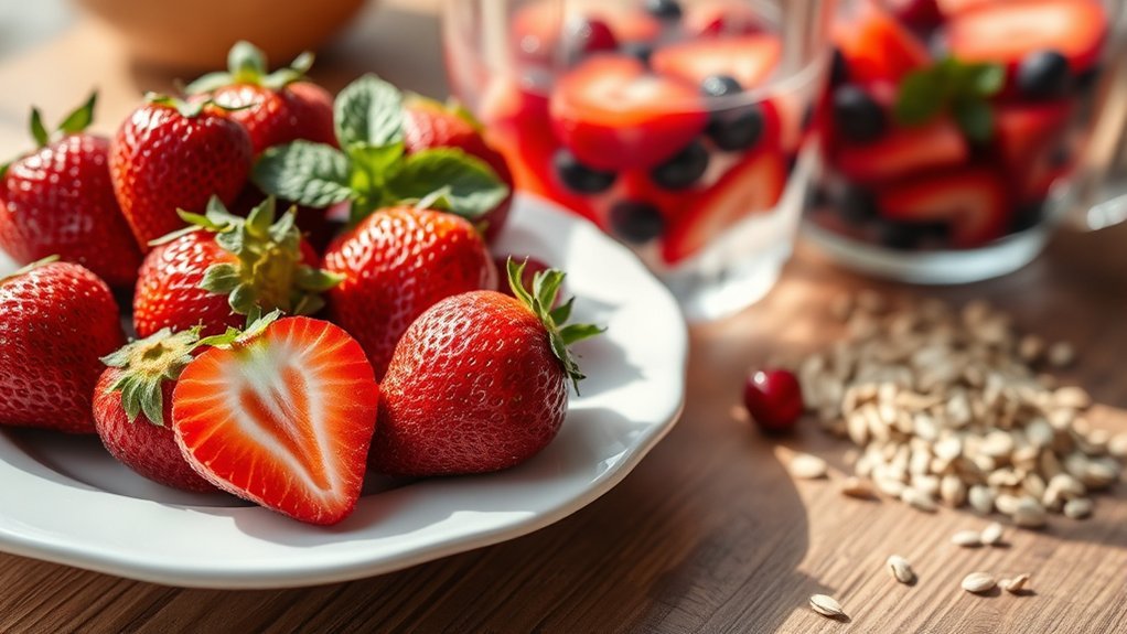 strawberries lower cholesterol levels