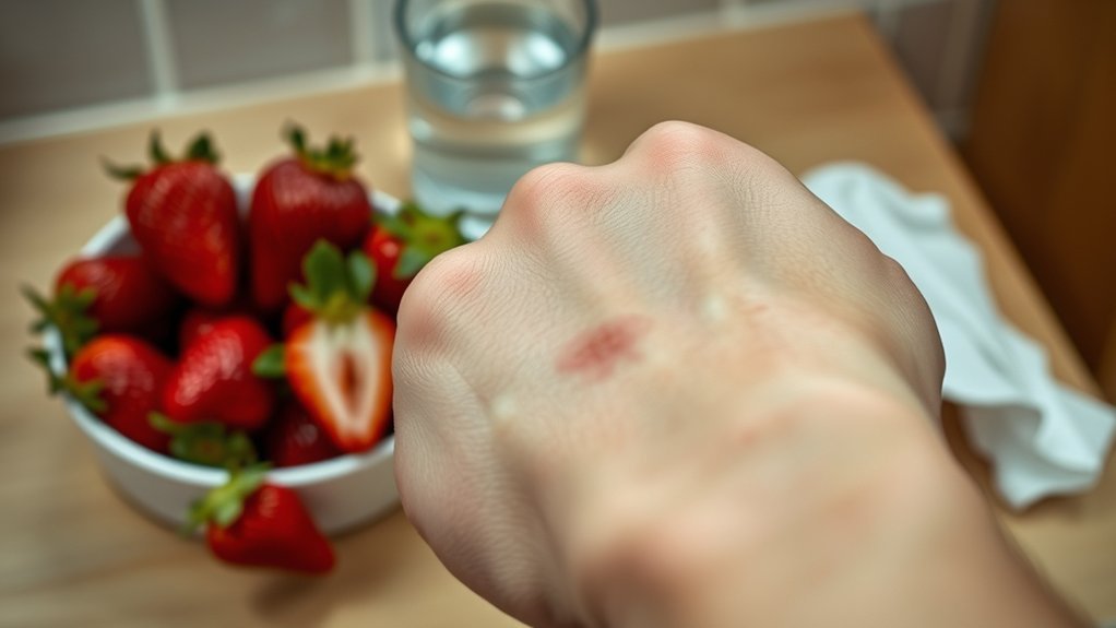 strawberry allergy digestive symptoms