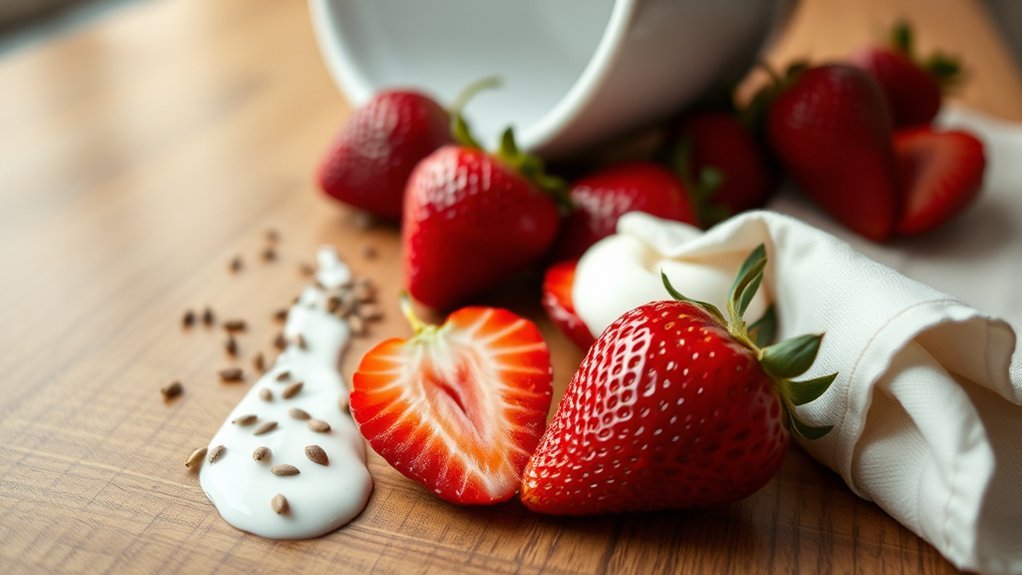 strawberry fiber stomach upset