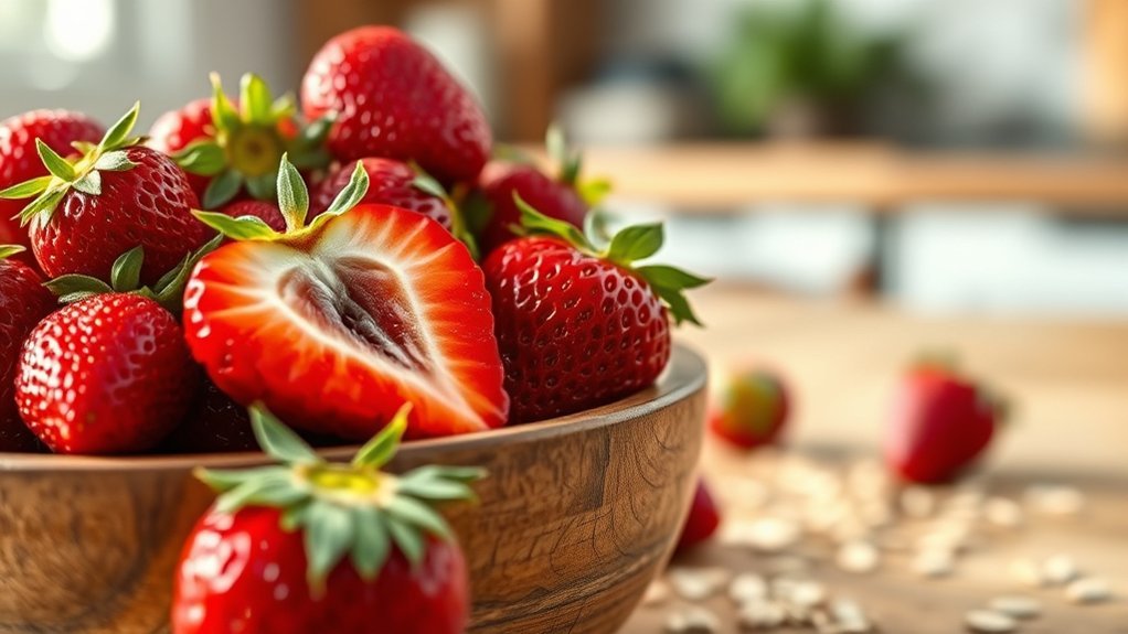 strawberry fiber supports health