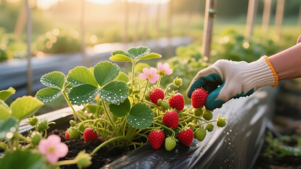 strawberry harvest extension tips