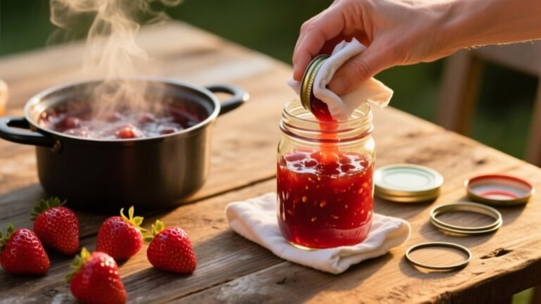 strawberry jam canning process