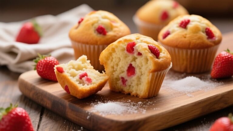 strawberry muffin recipe steps