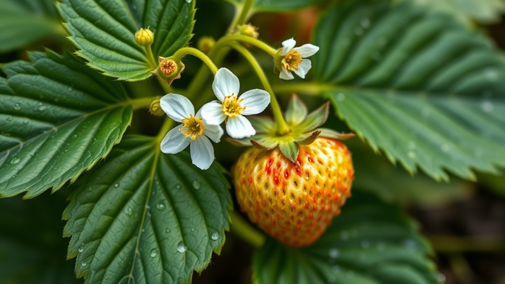 strawberry plant anatomy overview