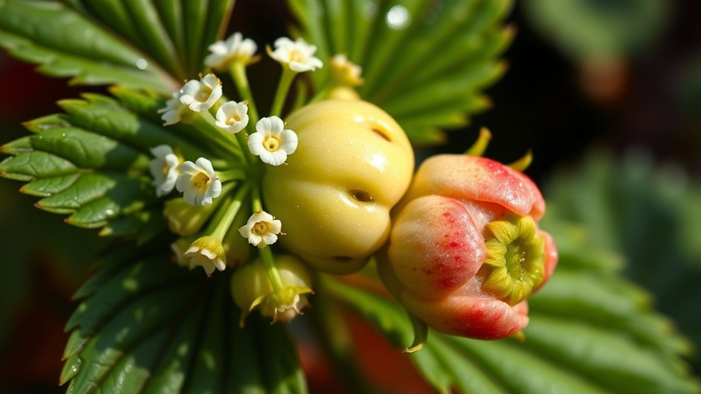 strawberry ripening color change