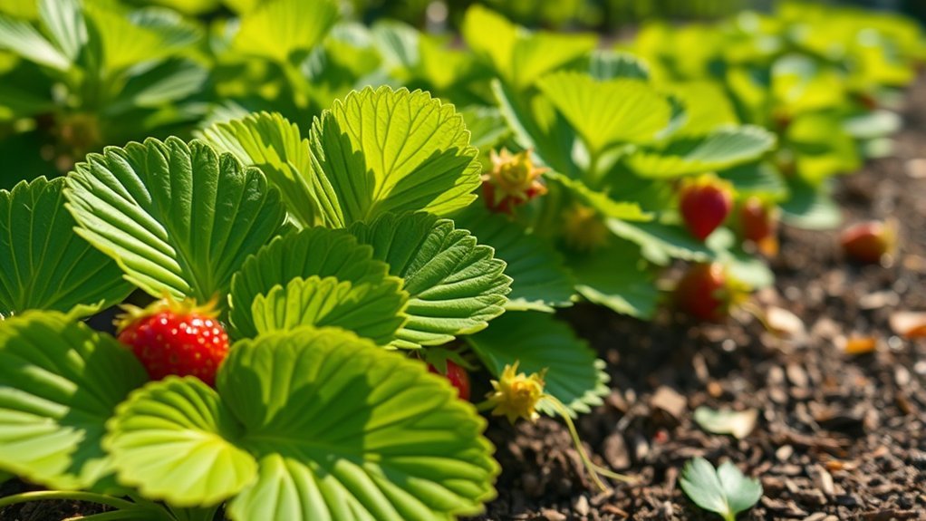 strawberry runners clone plants