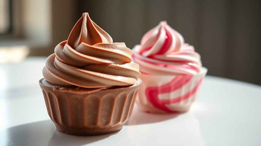 strawberry sauce enhances frosty