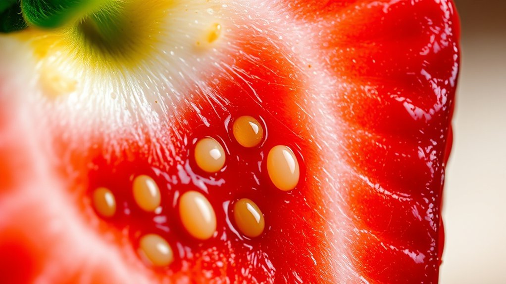 strawberry seed color variations