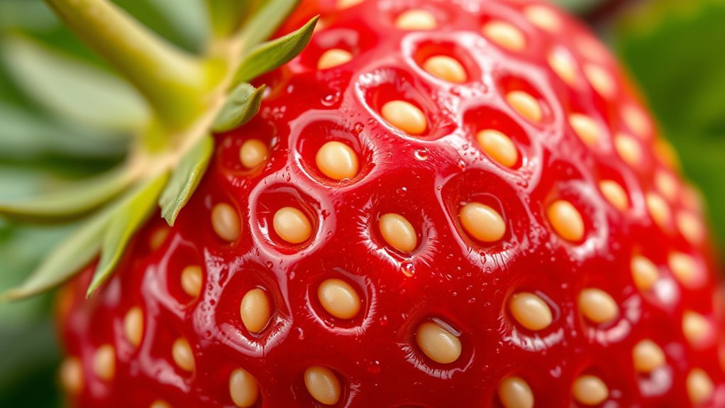 strawberry seeds are achenes