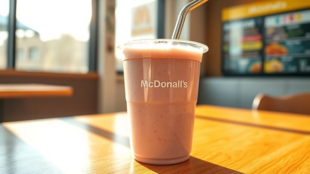 strawberry shake available anytime