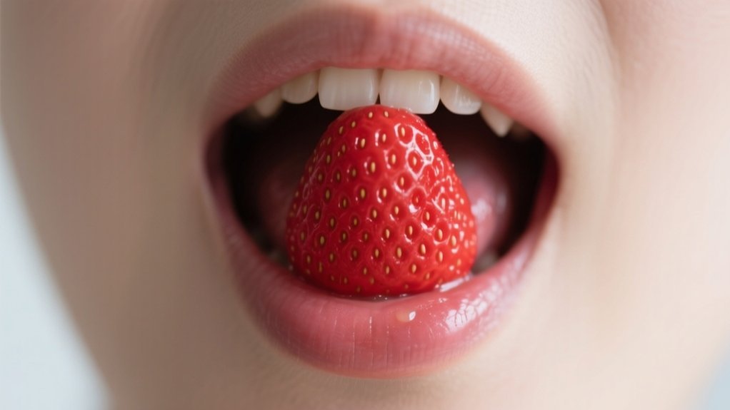 strawberry tongue symptom identification