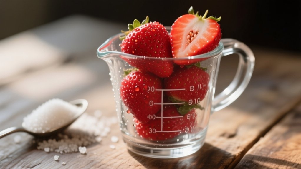 sugar content in strawberries