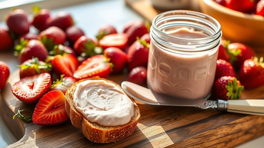 sweet creamy strawberry butter