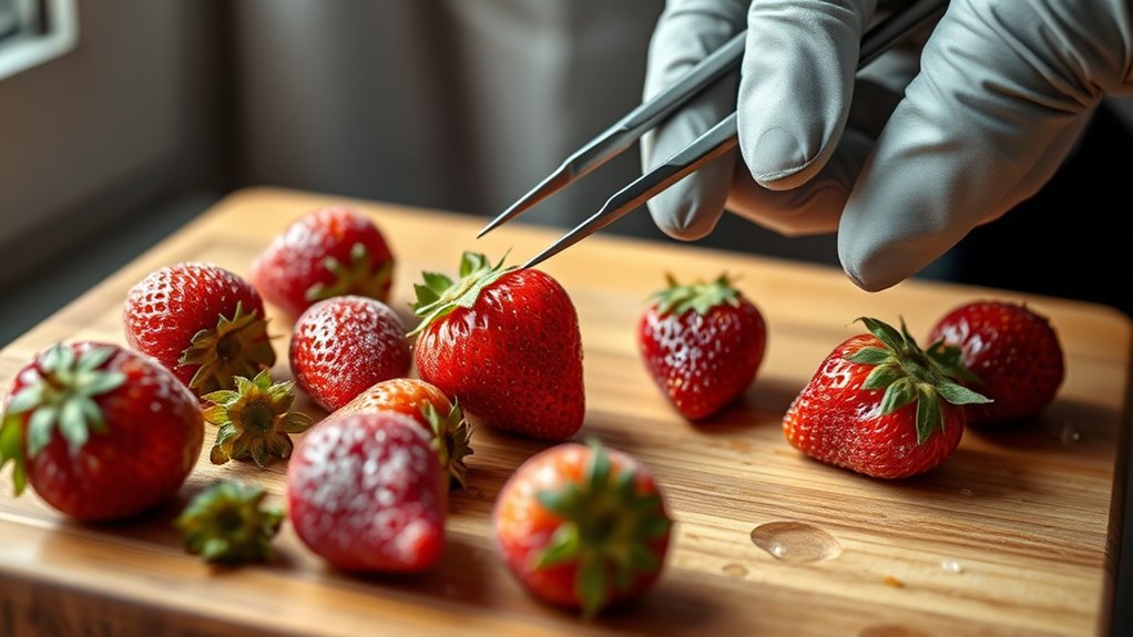 thaw strawberries carefully preserve