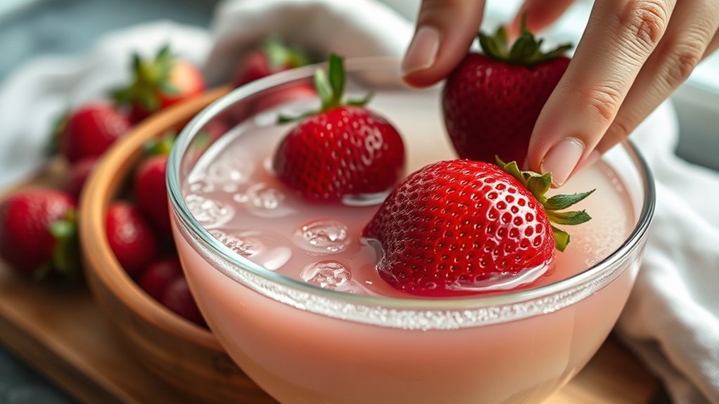 vinegar soak for strawberries