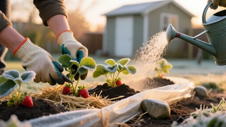 winterizing strawberry plants effectively