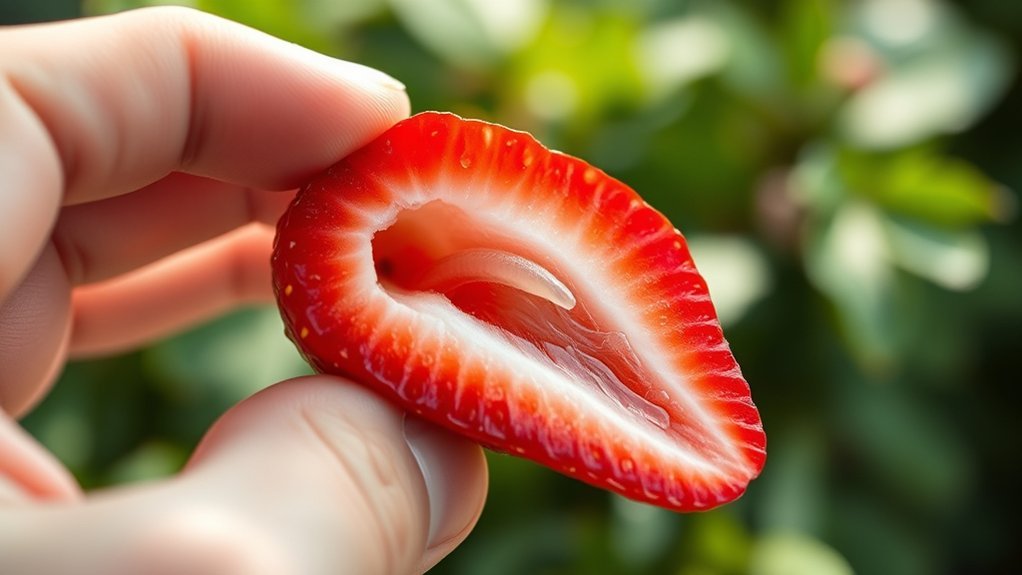 worms in strawberries explained
