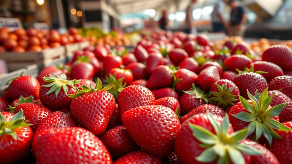 year round strawberries varying quality
